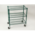 NSF Powder Coating Metal Trolley Rack for Restaurant/Hotel